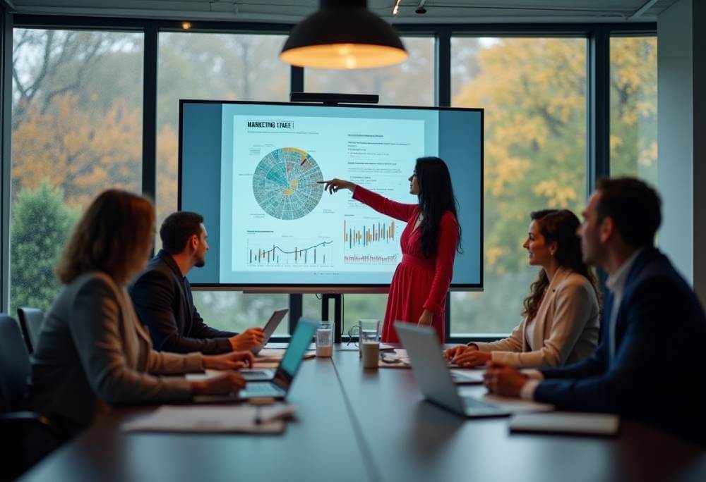 Analyst Showing ISP Marketing Stats